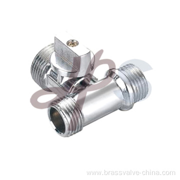 Brass angle type valve with polishing surface